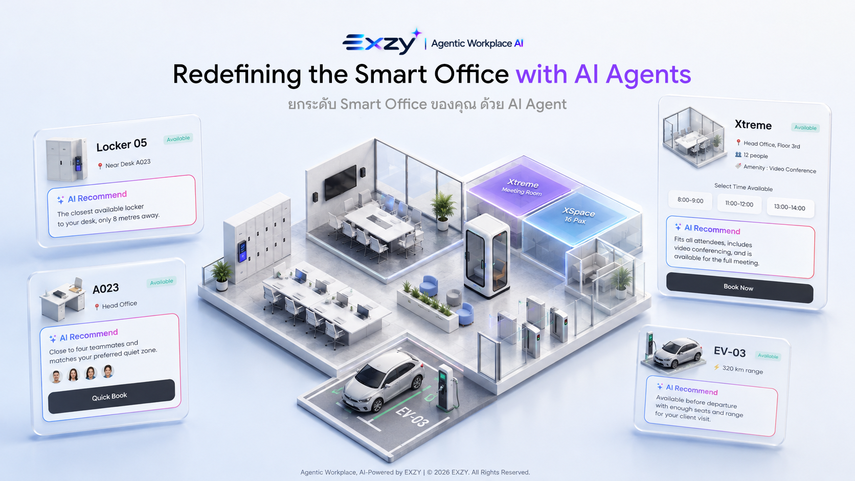 Exzy Agentic Workplace AI สำหรับ Smart Office