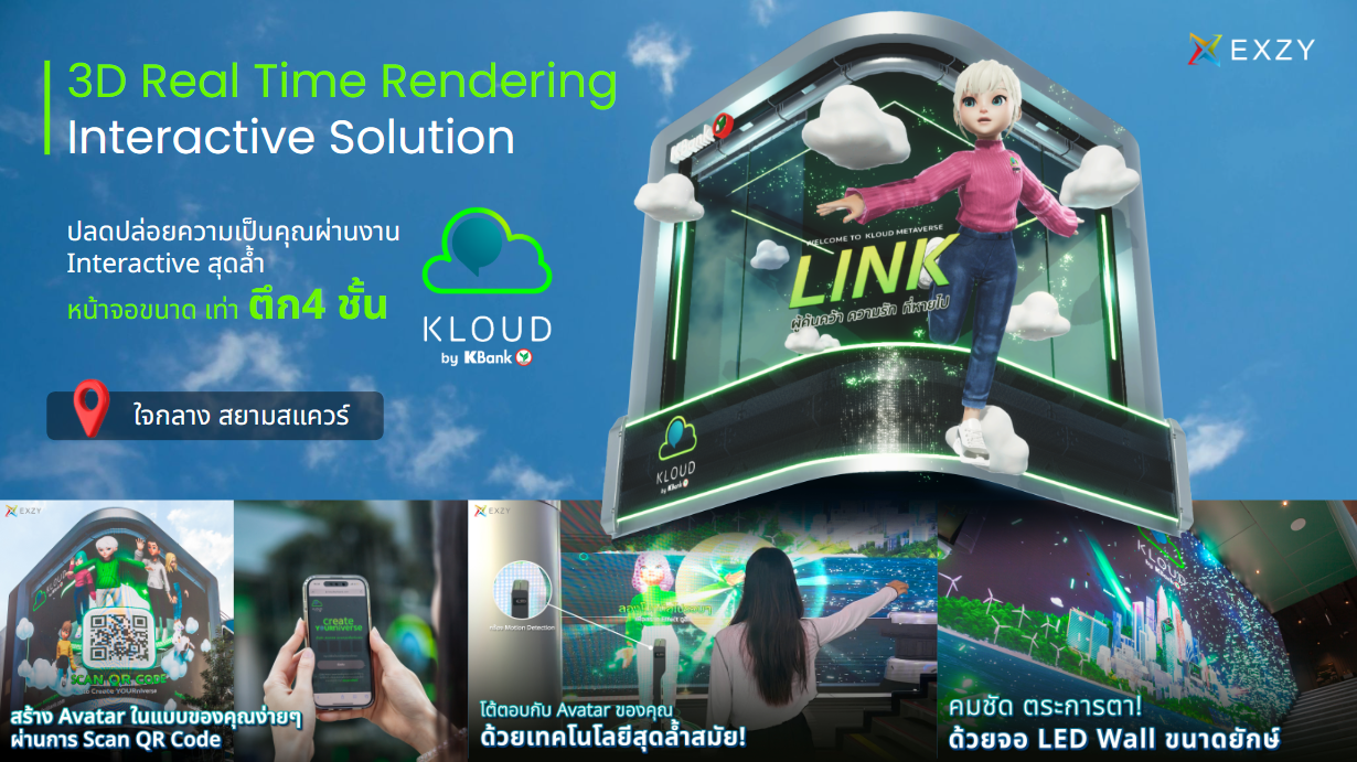 KLOUD by KBank: Interactive Avatar และ 3D แบบเรียลไทม์